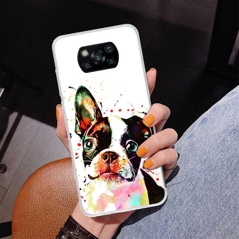 French Bulldog Dog Pug Phone Case For Xiaomi Poco X7 X6 X5 Pro F7 Ultra Redmi 15C 15 13C 13 12C 12 10 10A 10C 9 9A 9C 9T Cover P