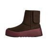 Classic Streetscape Suede Warm Fashion Comfortable Snow Boots Women Boots Dark-Brown 1173990-DDG