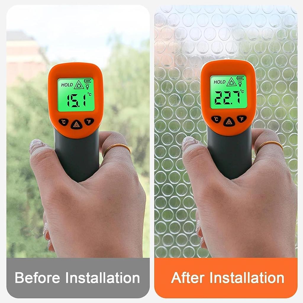 Weatherproofing Window Insulation Kit,Window Insulation Film for Winter,Window Thermal Cover Insulating Curtains,Waterproof,Windproof,Dust