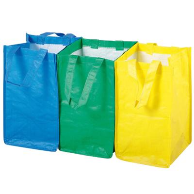 Durable Waste Sorting Bags SET 3 Pcs X 21L