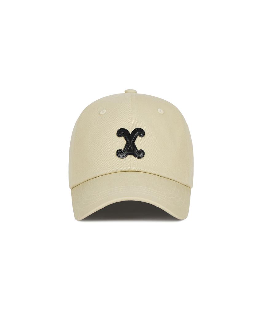 Bajal Va Curved Patch Ball Cap Beige