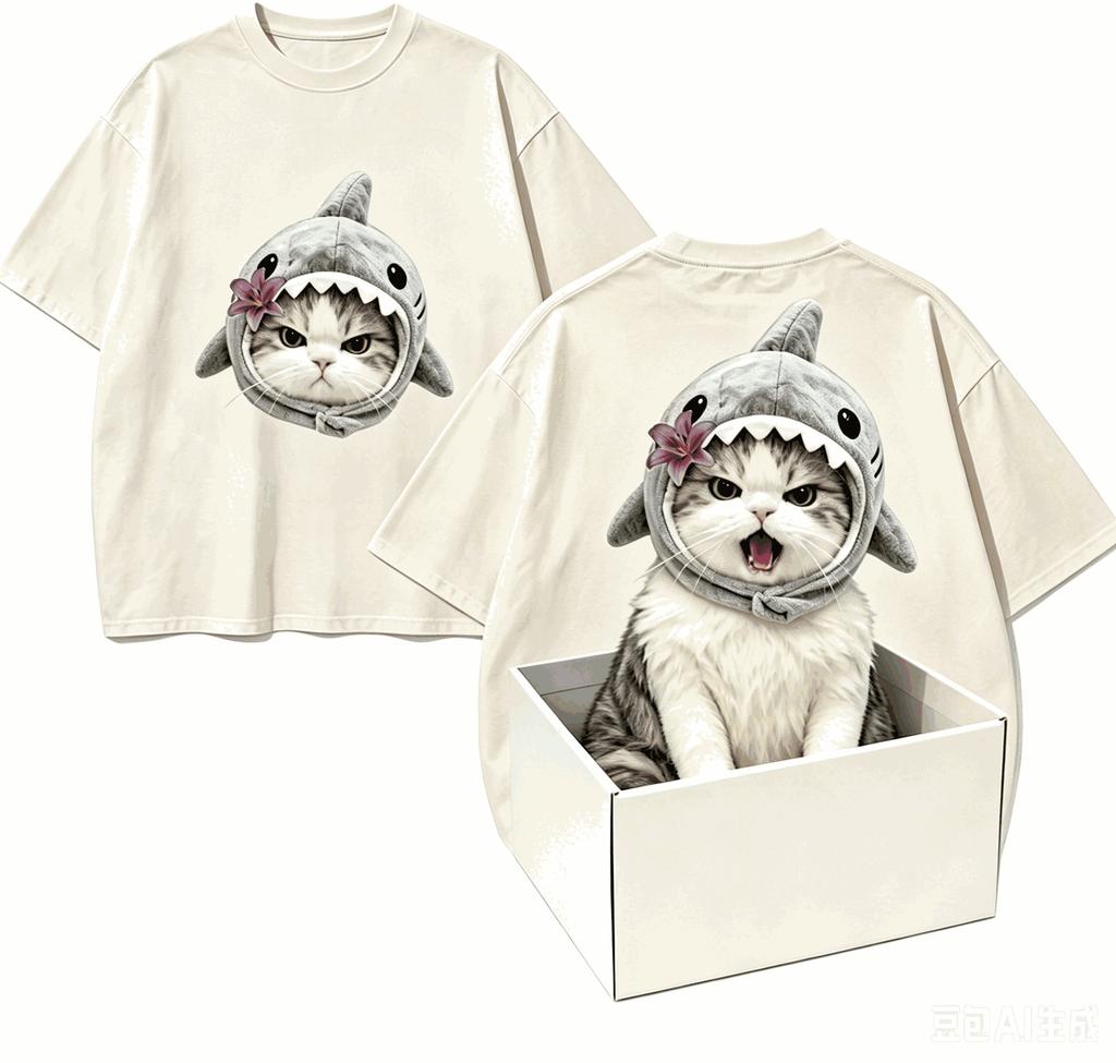 Cute cat Gift T-shirt Men Women Harajuku Oversized Unisex Short Sleeve Streetwear high quality Couples hot product Comfortable
