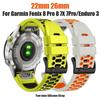 26/22mm Silicone Watch Strap For Garmin Fenix 8 Pro 8 7X 7Pro/Instinct 2X/Tactix 8 7/Enduro 3 2/Forerunner 970 965 Watch Bands