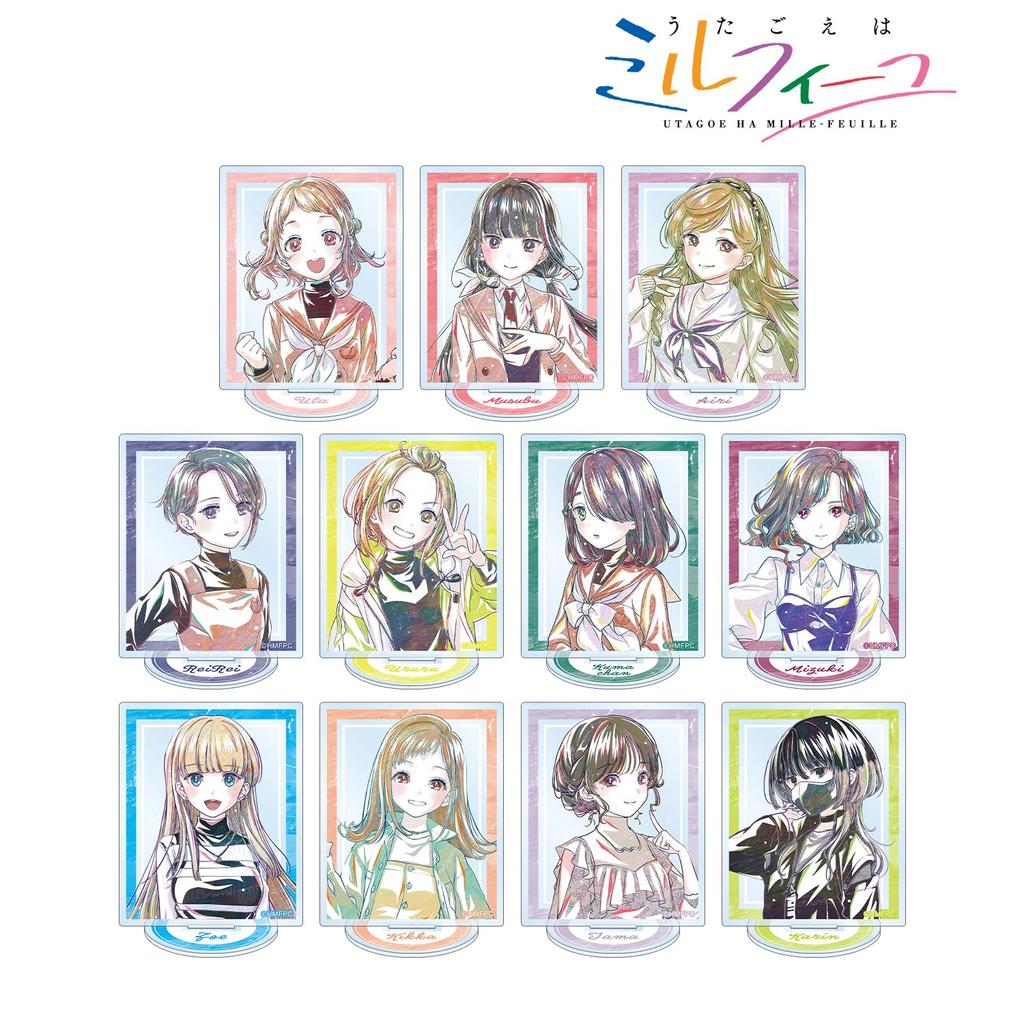 TV Anime [Utagoe wa Mille-feuille] Trading Ani Art Acrylic Stands Box of 11