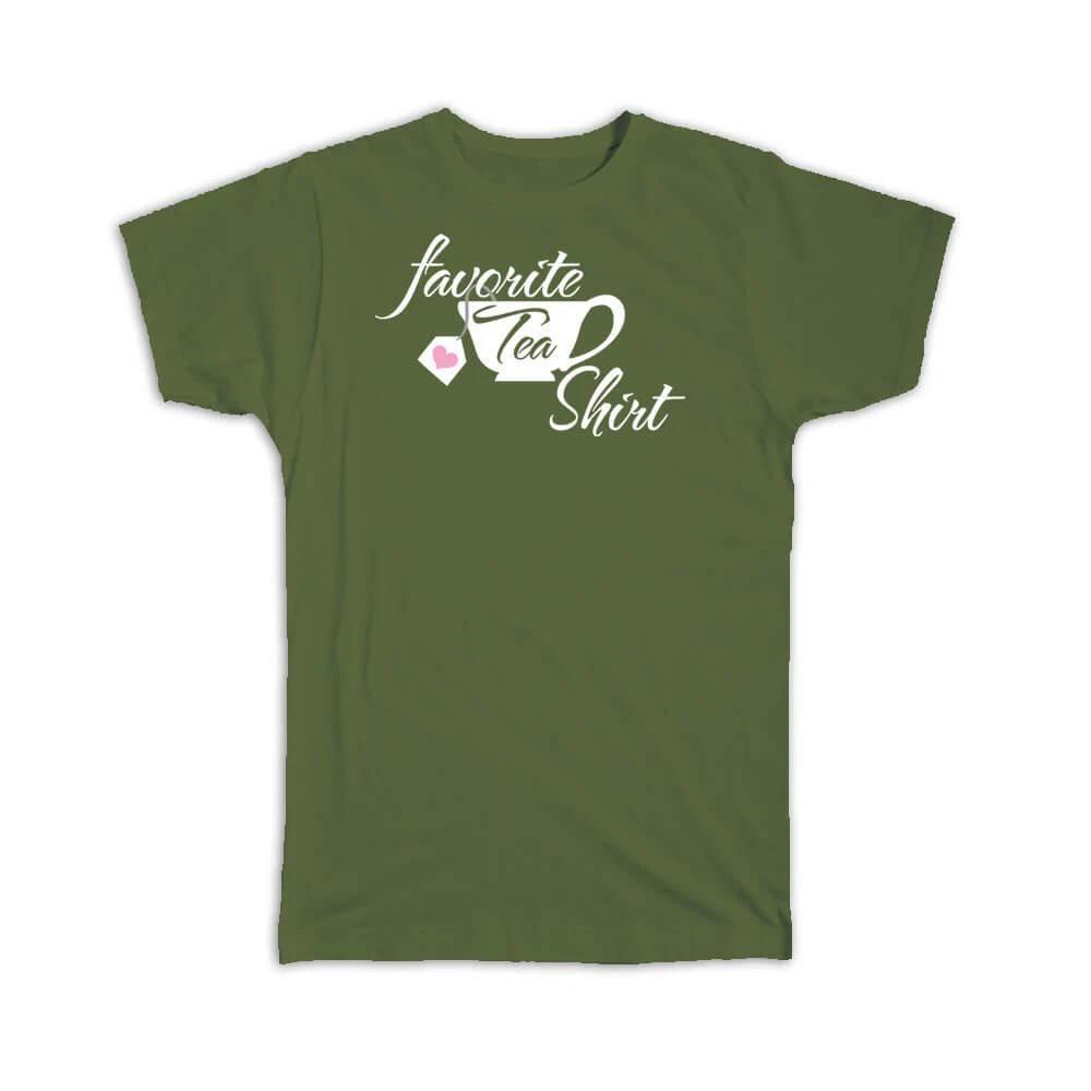 Gift T-Shirt : Favorite Tea Shirt For Lover Drinker Hot Drinks Cute Funny 2XL