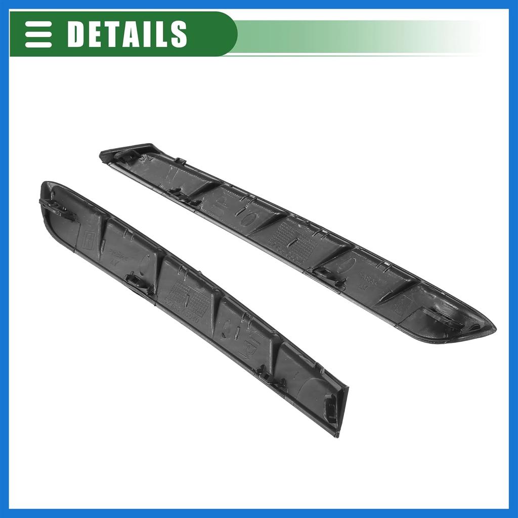 Rear Left Right Bumper Bracket, Driver Passenger Side Bumper Support, for Toyota Camry 2018-2021, Plastic, No.5216506030, Black, 1 Pair Auto