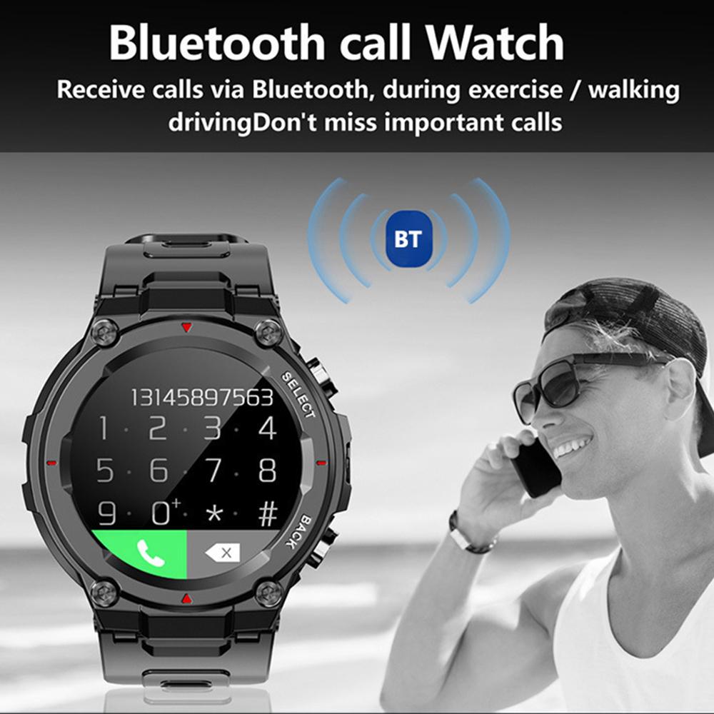 PGD446 1.28-inch Bluetooth-compatible Calling Smart Watch Heart Rate Health Monitoring Outdoor Sports Watch