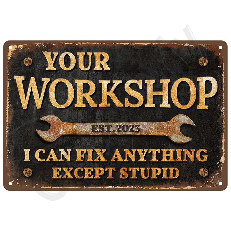 Retro Room Bathroom For Home Decor Items Tin Signs Metal Signs Vintage Wall Decorations Items Art Plate Posters Bar Accessories