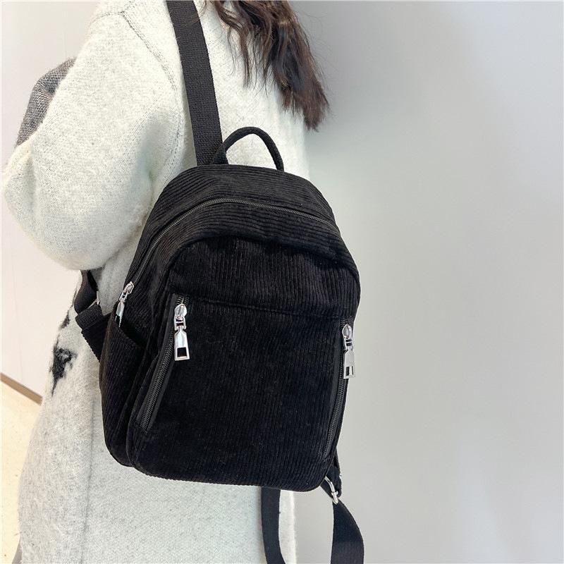 Backpack Women 2025 New Simple Casual Backpack, Junior High School and High School Student Schoolbag
