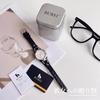 BUREI Japanese Quartz Black Leather Strap Women's Watch, Silver, Movement, Waterproof, Simple, Stylish, Slim,