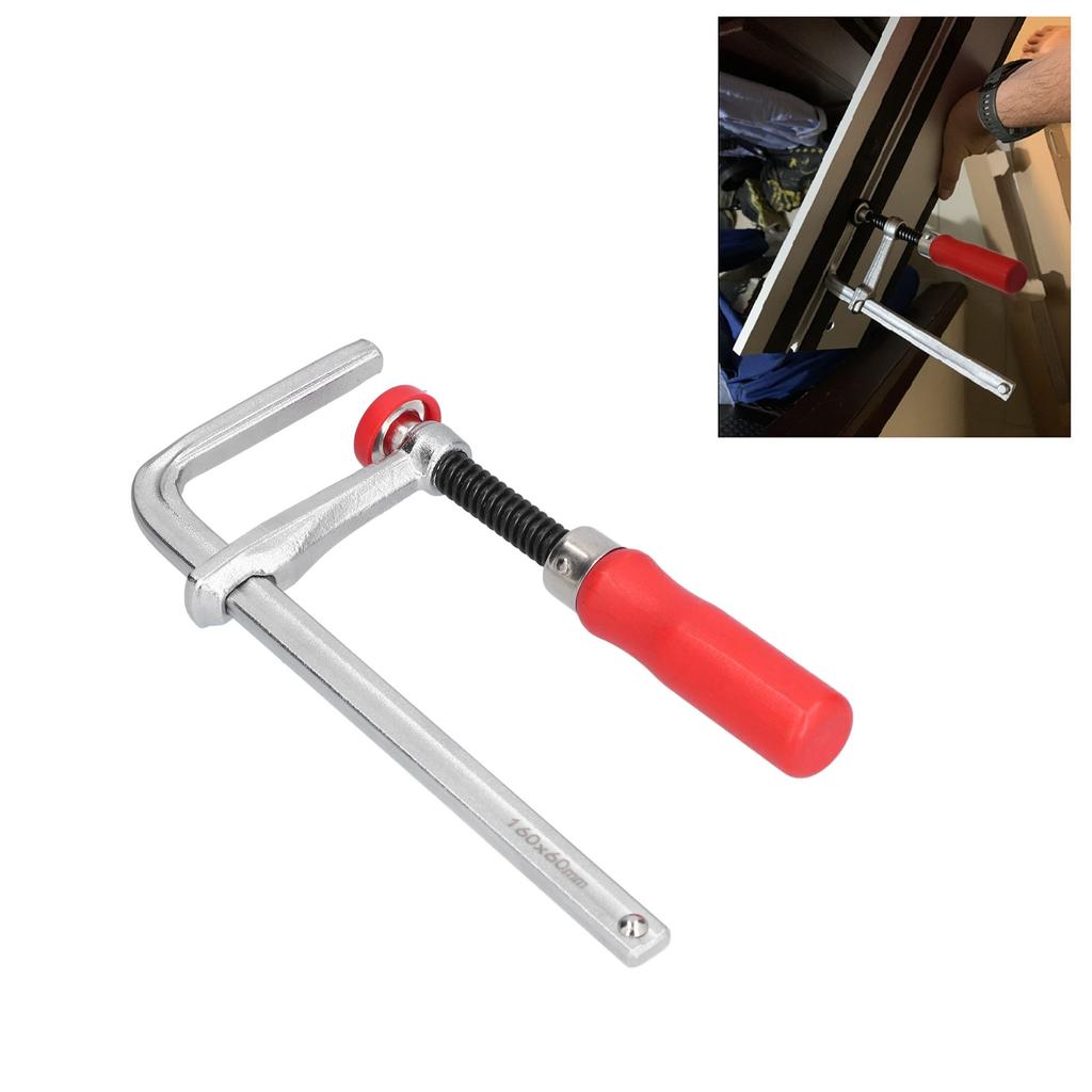 F Clamp Safe Aluminum Anti Slip Bar Clamps with Poplar Handle for Woodworking