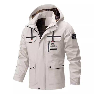 Lässige Outdoorjacke mit Kapuze für Herren für Herbst und Winter