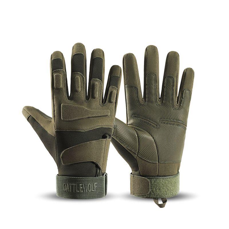 Tactical Gloves Full Finger All Year Round Outdoor Hiking Sports Fitness Touch Screen Non Slip Abrasion Resistant Fighting Cycling Training Gloves