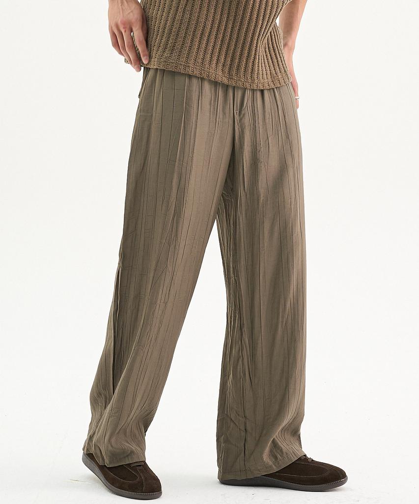 TRIP LE SENS Unisex Steady Summer Pleated Pants_3 Color