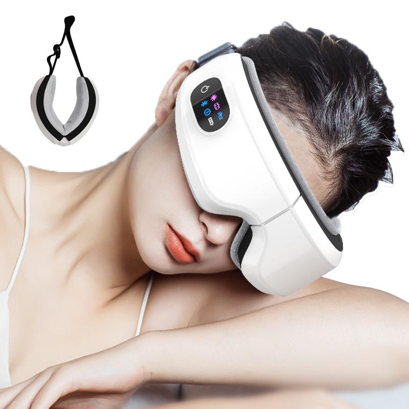 Folding Eye Massager Eye Mask  Smart Bluetooth Music Eye Massager Airbag Compress Eye Eye Relax Fatigue Pouch
