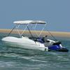 3 Bow Bimini Top with Mesh Side Panels 183 x (154 167) x 137 cm