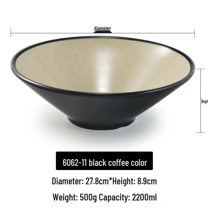 A5 Melamine Conical Noodle Bowl