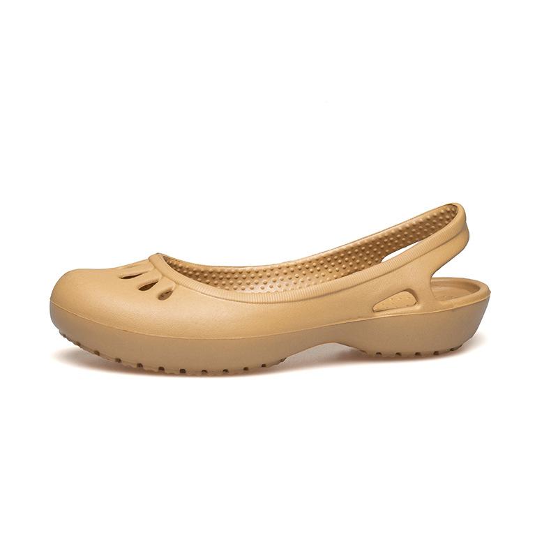Ultraleichte Lochschuhe Damen Weichsohlige Arztschuhe Weißer Beutelkopf Große Größe Rutschfeste Strandschuhe Gartenschuhe