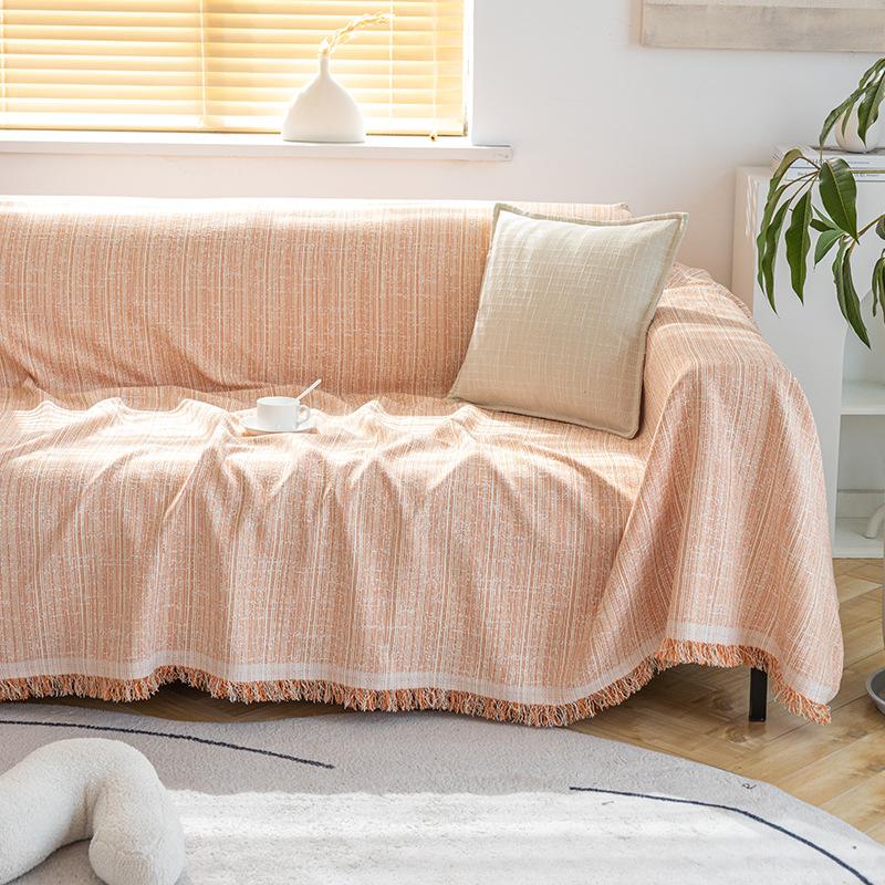 Sofa Decke Überwurfstoff, Sofakissen, Sofa Handtuch, Schlicht Modern Vollbezug, Anti-Katzenkratz Sofabezug, Universell für Alle Jahreszeiten