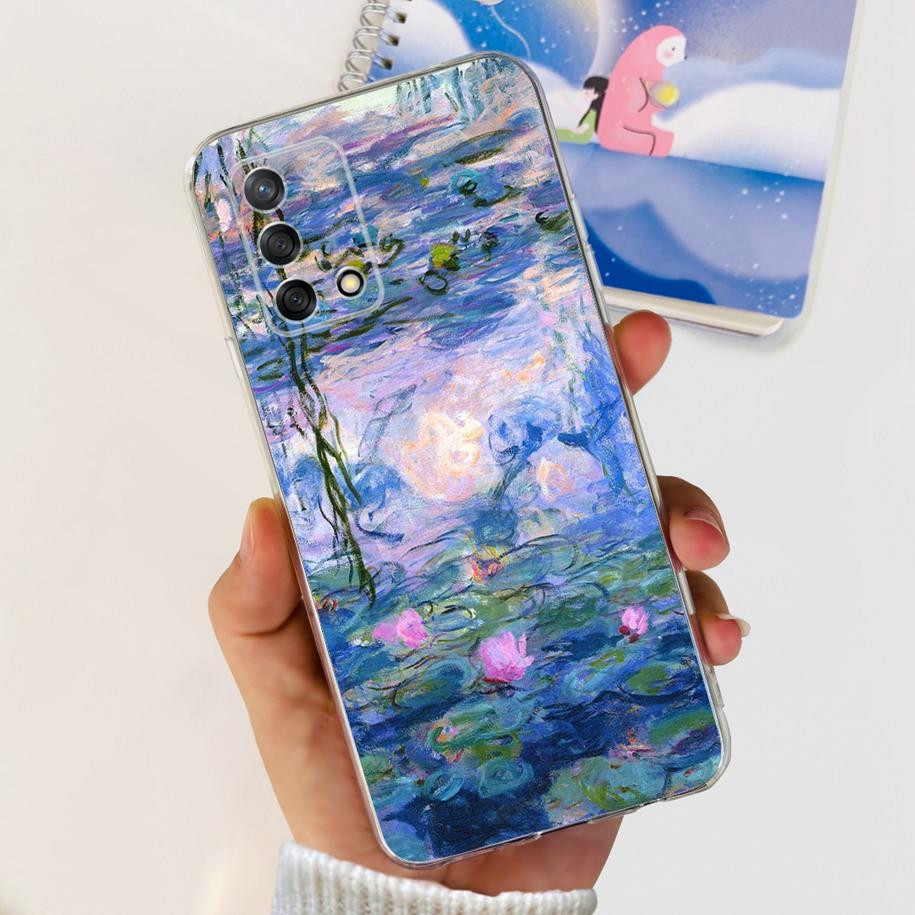 For OPPO A74 4G Case CHP2219 Cover Popular Flower Art Painted Soft Silicone Case For OPPO A95 4G Reno6 Lite CHP2365 OPPOA74 Etui