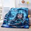 Wolf Plush Blanket Soft Comfortable All Seasons Perfect Sofa Office Naps Outdoor Travel Makes Great Gift