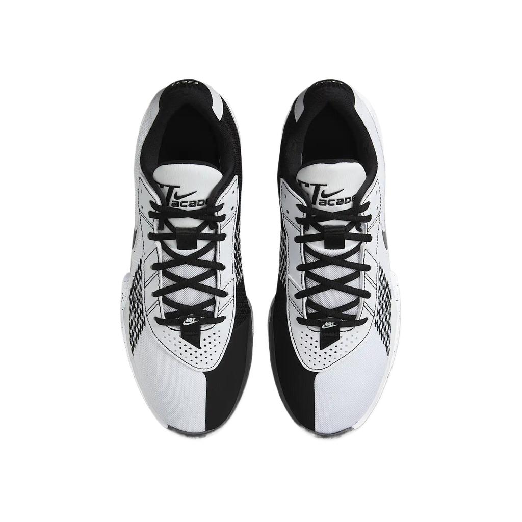 New Nike Air Zoom G.T. Cut Academy Cushioned Wear Resistant Lightweight Low Top Basketball Shoes Unisex White Black FB2598-105