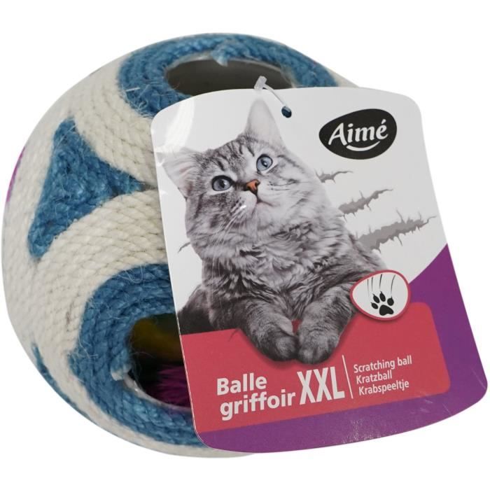 Kratzbaum XXL - AIMÉ - Blaue Kugel + 1 Ball 11,5cm