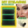 Cluster Lashes Kit Individual Lashes Volume Mixed Tray 3D Faux Mink Lashes Wispy Eyelash Extension Diy Makeup False Eyelashes