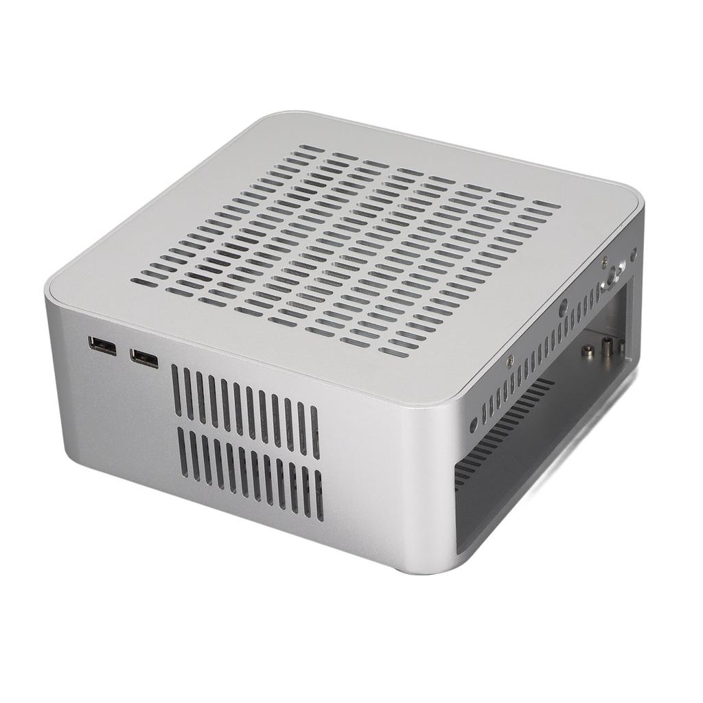 Desktop Computer Case Good Heat Dissipation Exquisite Compact Mini HTPC Case for Home Video Computer