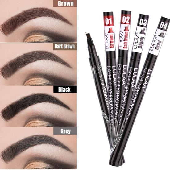 

LULAA Eyebrow Pencil Waterproof Sweat-proof Four Head Liquid Brow Enhancer Pen