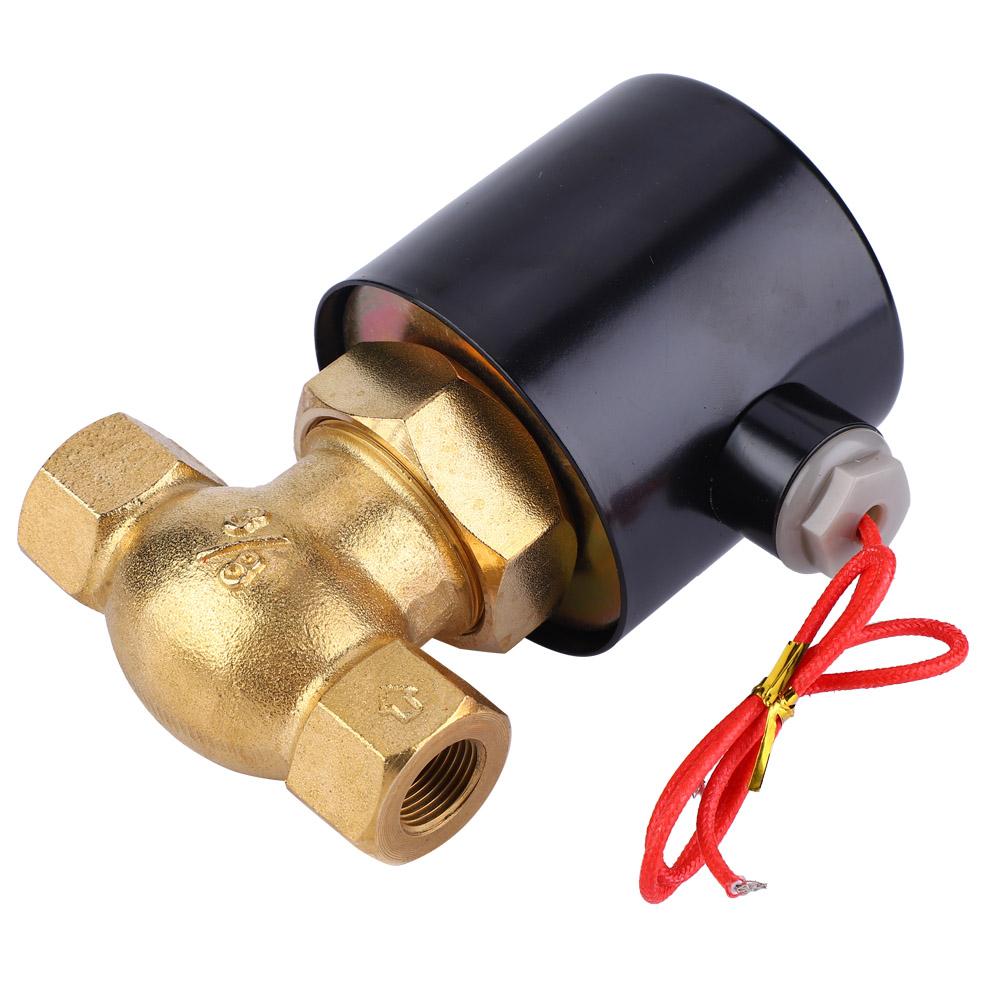 Brass Two Way Normally Closed Solenoid Valve For Air Water Steam(DC24V)