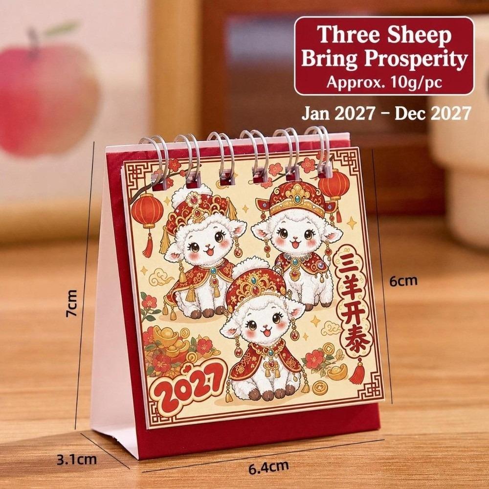 2027 Desktop Calendar Mini Memo Planner Durable Desk Calendar  Tabletop