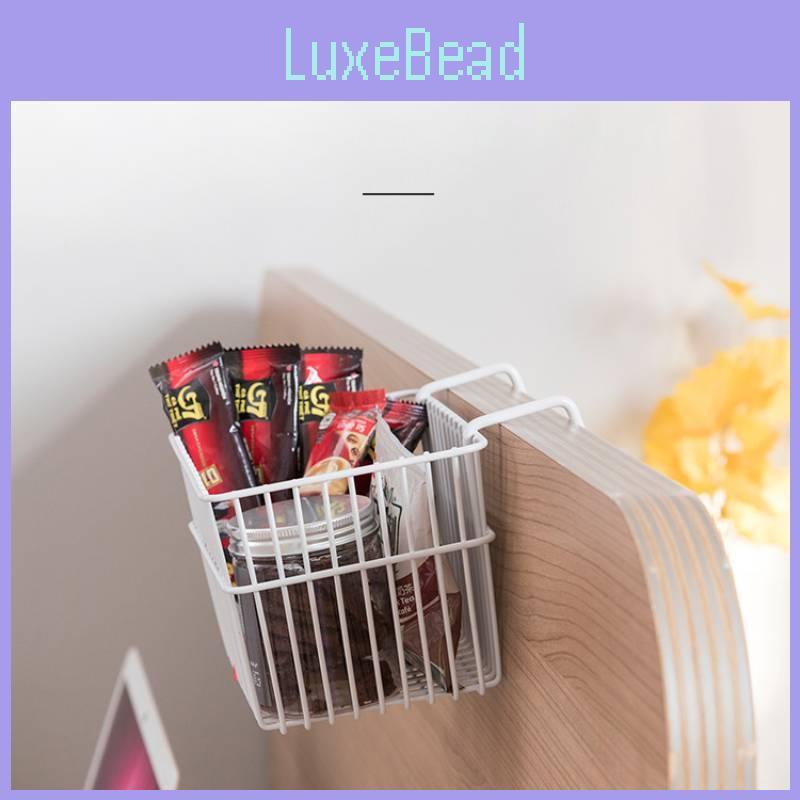 Modern Minimalist Iron Storage Basket For Remote Controls And Stationery In White