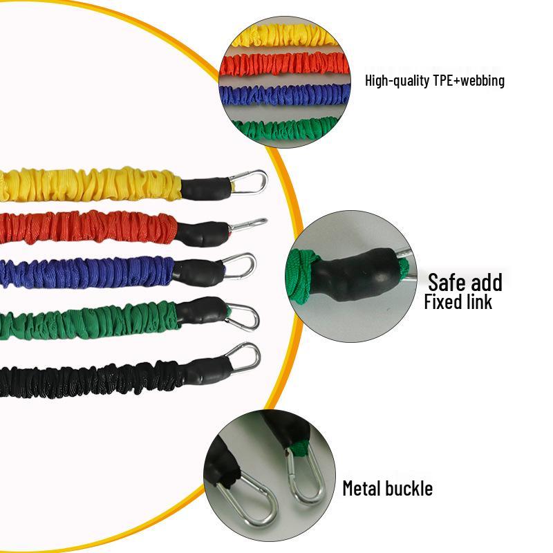 Wielofunkcyjna taśma oporowa TPE: Sprzęt fitness do treningu i ciągnięcia na linie elastycznej.