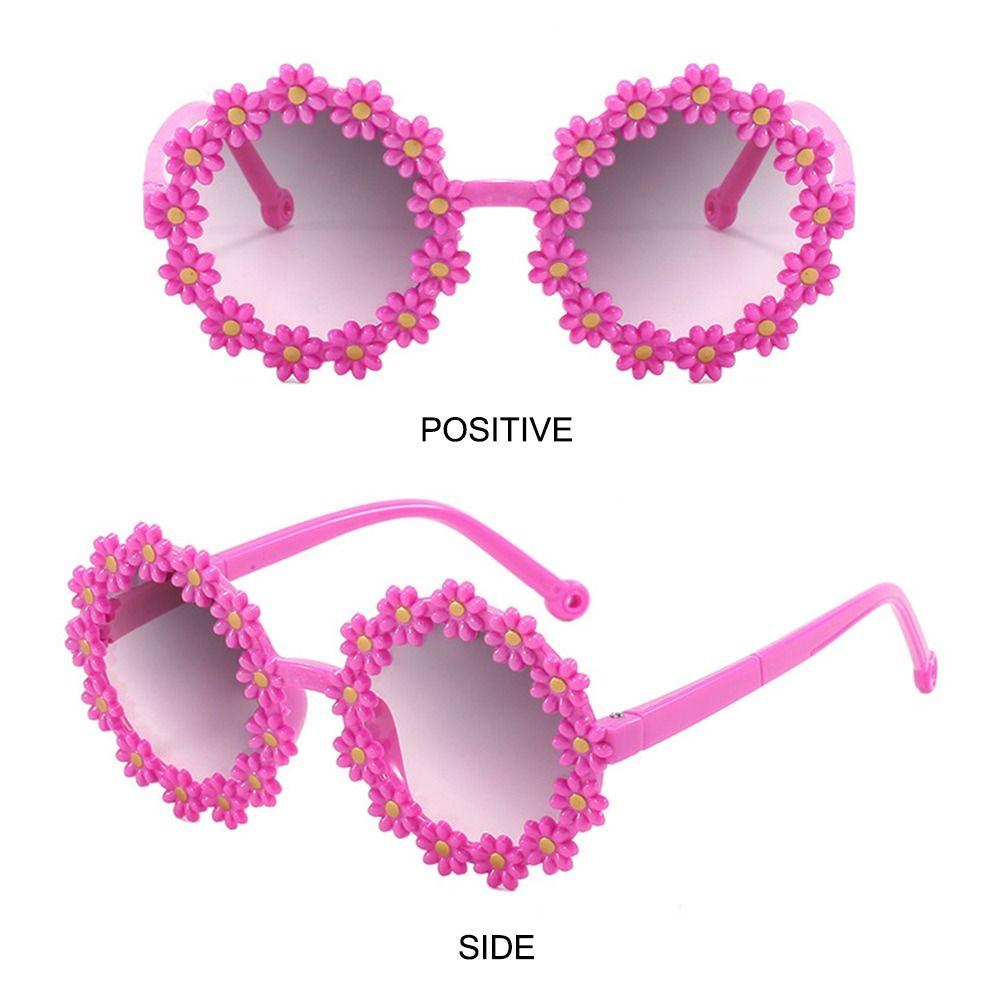 Ocean Lens Children's Round Flower Sunglasses UV 400 Protection Photo Sun Glasses