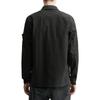 Stone Island Compass Logo Shirt Jacket Black Men Outerwear 781510210-V0029