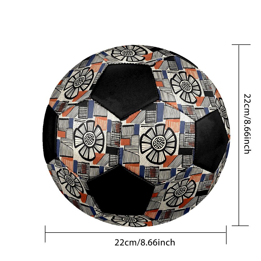 1pc Abstract Geometric Patterns Durable Soccer Ball/Football, Size 5, Perfect for Training, Entertainment And Competition,Gift yy26060614