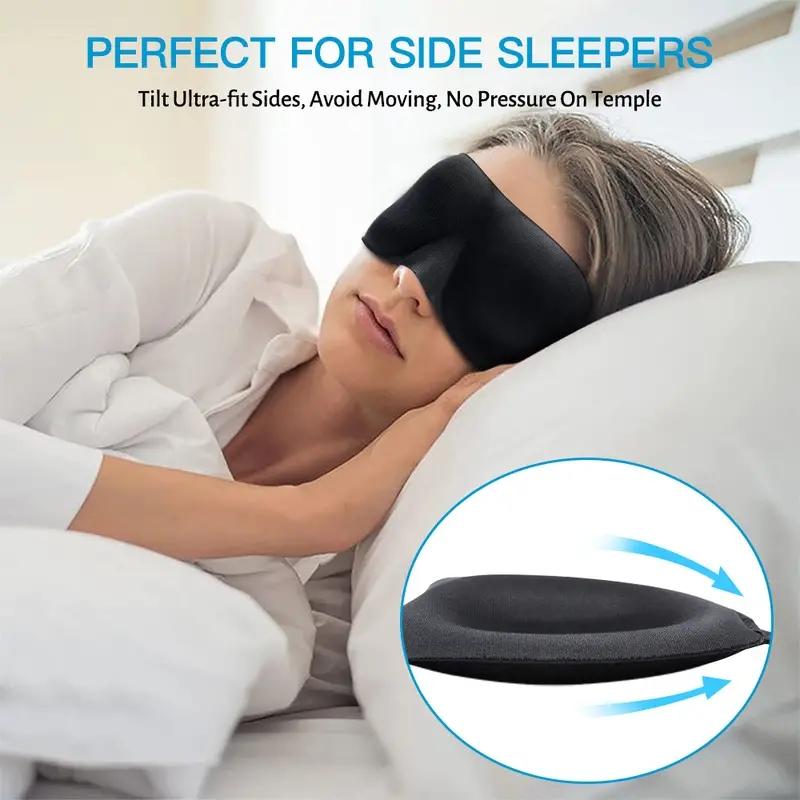 1 Piece 3D Sleep Mask Blindfold, Sleep Aid Soft Memory Foam Eye Mask, Suitable For Sleep Travel Blackout Sleep Mask Eye Mask