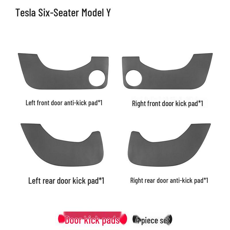 Tesla Model Y/YL 6-Seater Front Door Protection & Sill Strips - Full Coverage Accessory