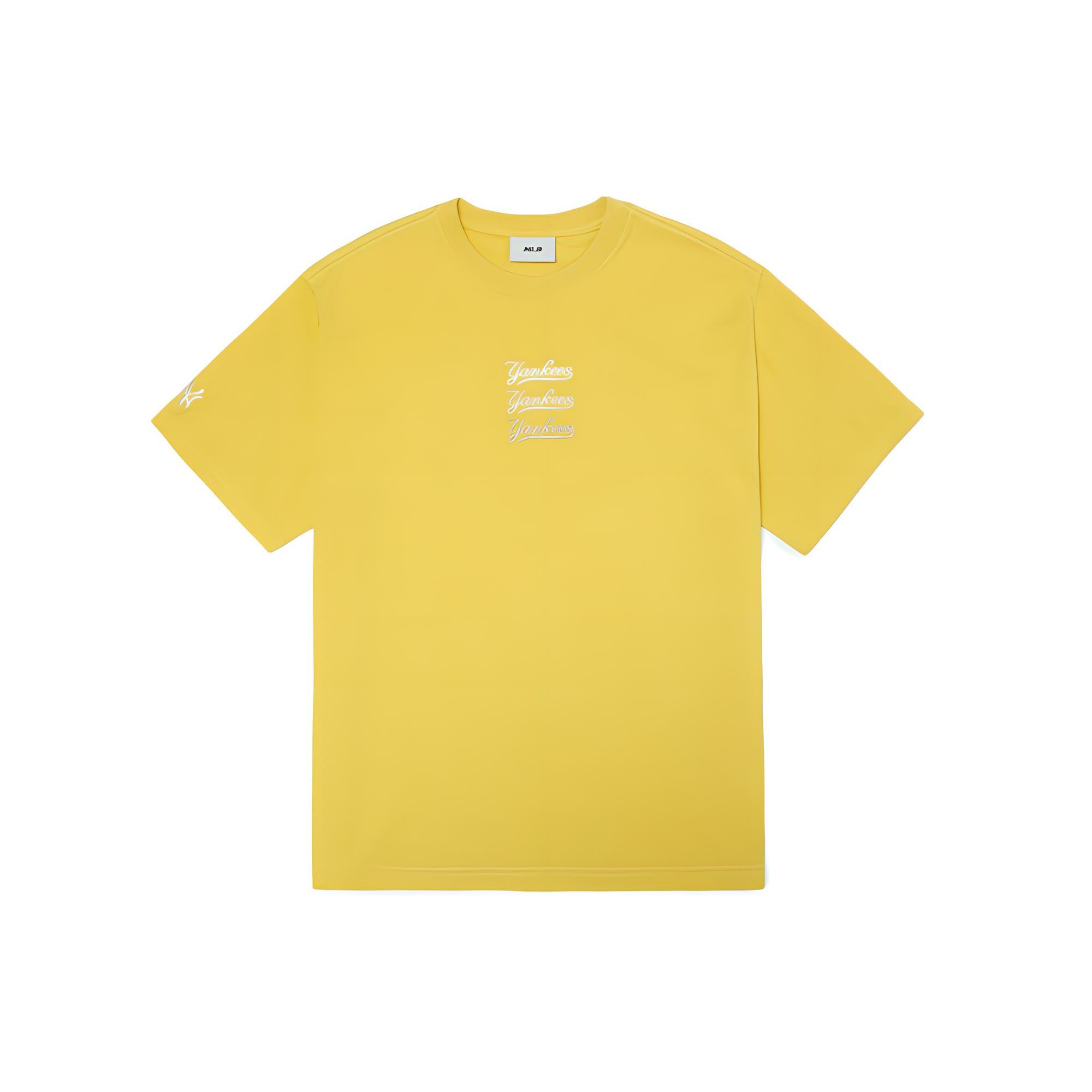 MLB T Shirt Unisex Mustard Yellow 3ATS04023-50MSS XS