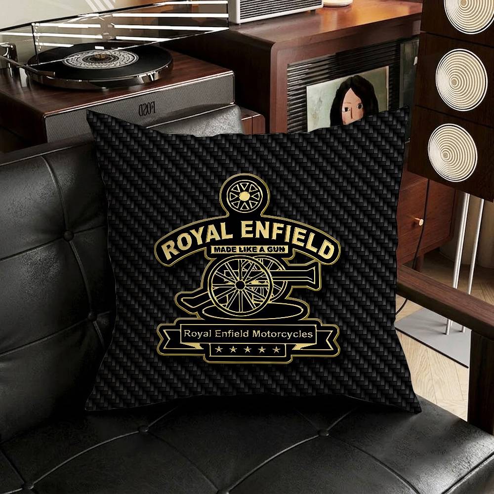 RROYALS EENFIELDS Logo Pillow Case Pillow Case Living Room Sofa Cushion Cover Suitable For Home Bedroom Room Decoration