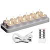 Rechargeable Tea Lights Candles, 12 Pcs Rechargeable Candles