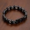 1Pcs Men'S Stainless Steel Bracelet Creative Imitation Bicycle Chain Bracelet Trendy Punk Style Daily Wear Accessories