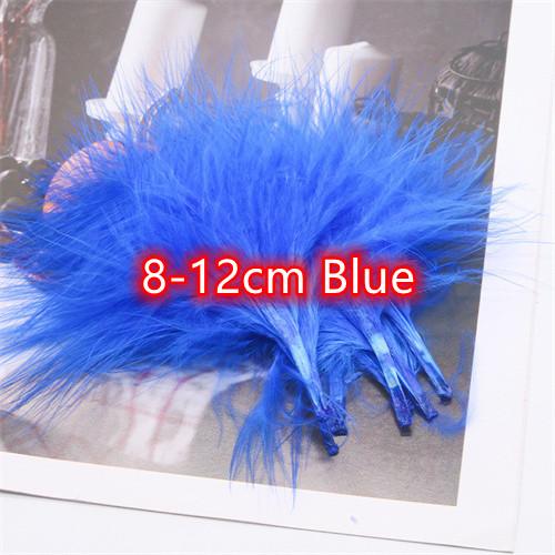 8-12cm Colored Plumas Natural Turkey Marabou Feather Fluffy Plume Wedding Dress Party DIY Decorations Handicraft Accessories