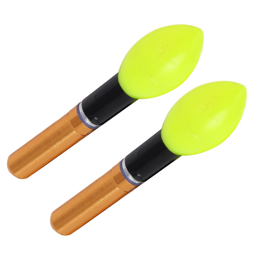 2pcs Glowing Fishing Floats LED Glowing Fishing Drifting Bobbers for Night FishingGold