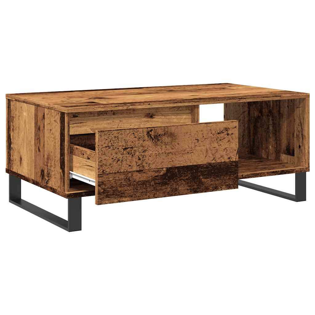 Coffee Table Reclaimed Wood Look 90x50x36.5 cm Engineered Wood