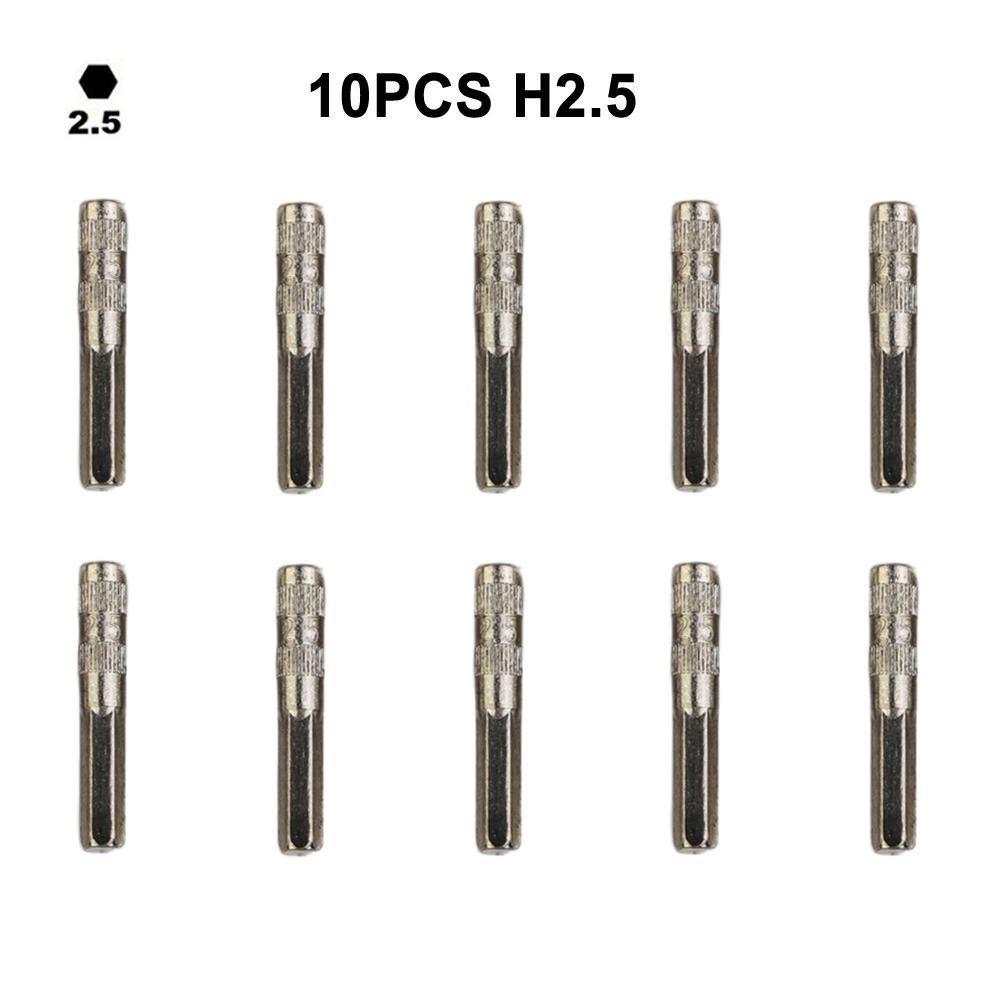 Hex Shank Bit Screwdriver Bits Chrome Vanadium Steel Versatile Use 11pcs Set Enhanced Grip Design Compact Case