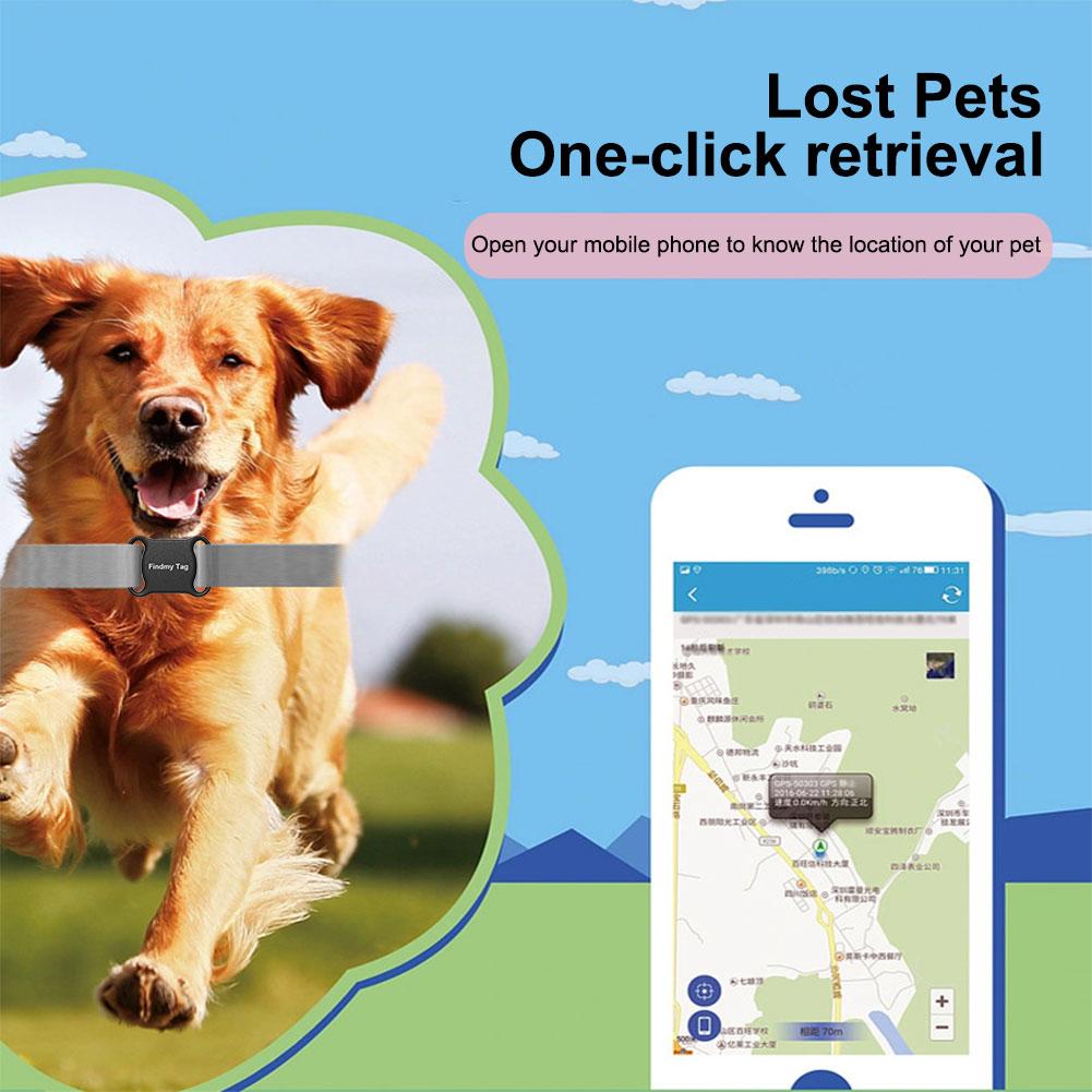 Pet Anti-Lost GPS Tracker Bluetooth-compatible Real-time Tracking Dog Cat Collar Find Device Real-Time Global Location Tracker