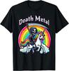 T-shirt Regalo per Amante della Musica Death Metal Unicorno Heavy Metal Punk Rock