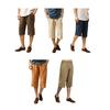Men's Casual 45720 Pants Cotton Linen Solid Color Shorts with Pockets Breathable Quick Dry